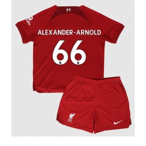Liverpool Alexander-Arnold #66 kläder Barn 2022-23 Hemmatröja Kortärmad (+ korta byxor)